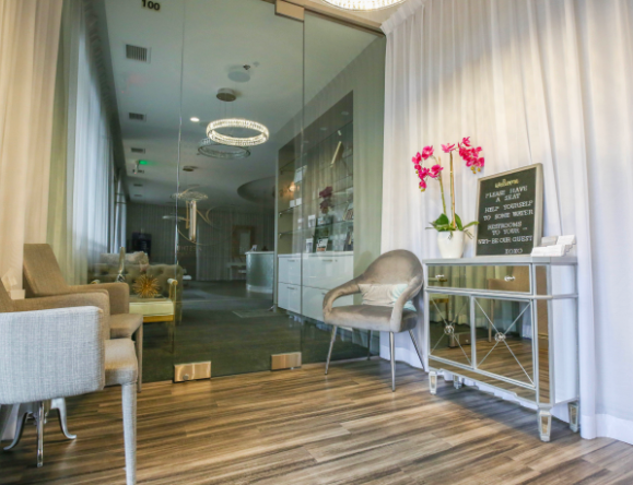 Interior view of the Beauty Suite Folsom location